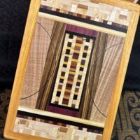 Tea Box: Walnut w/ 285-pc top in Osage Orange