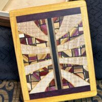 MID Size Box: Walnut w/ 277-pc top framed in Osage Orange