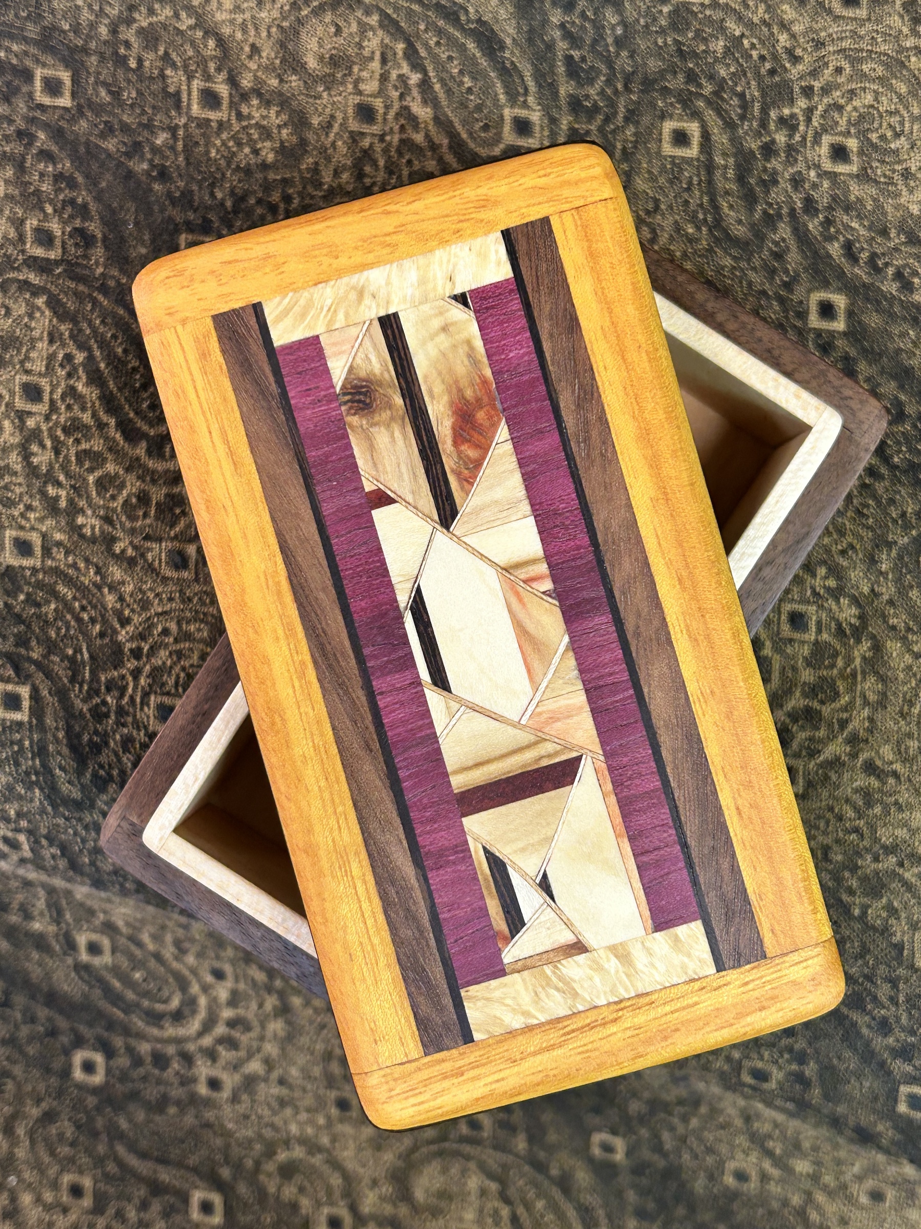 MINI: Walnut with 64-pc framed in Osage Orange