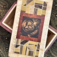 MINI: Purple Heart with 86-pc framed in Maple