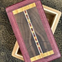 MINI box: Cherry with 47-pc in Purple Heart