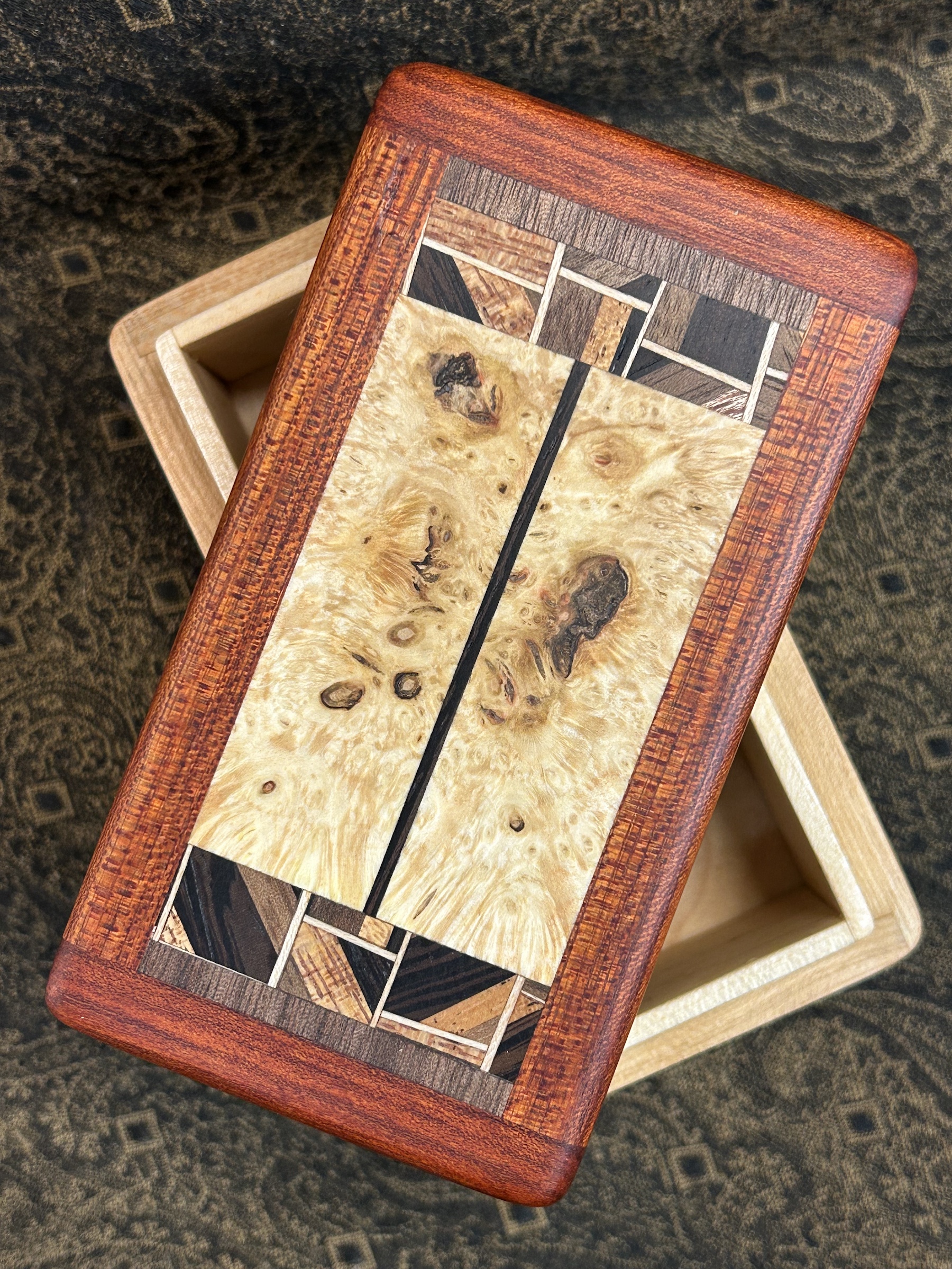 MINI box: Cherry with 62-pc in Bloodwood