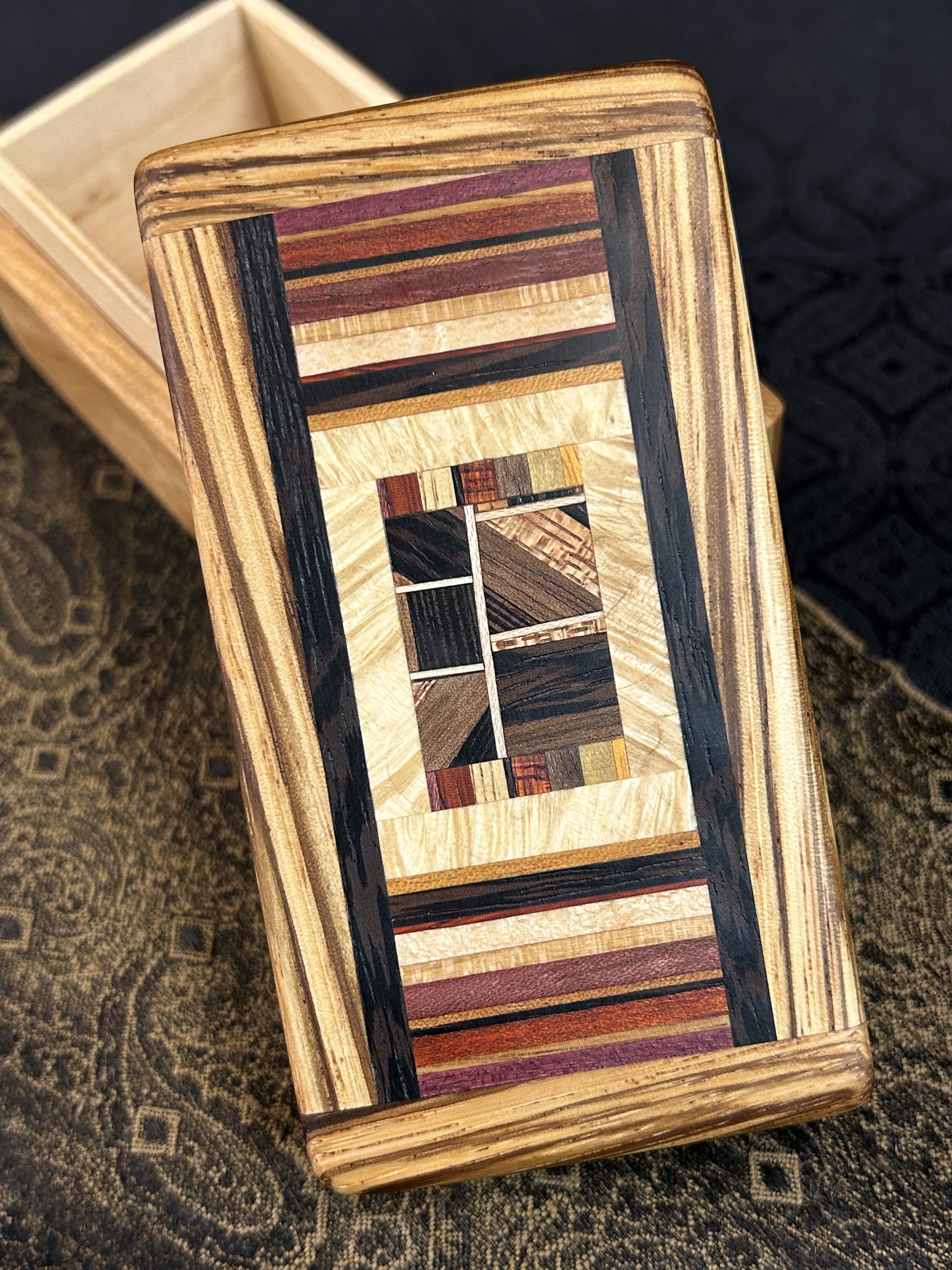 MINI box: Cherry with 72-pc in Zebrawood