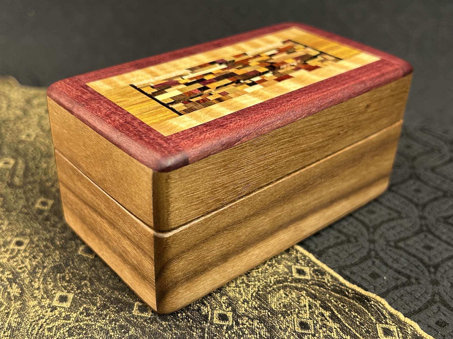 MINI box: Walnut with 216-pc in Purple Heart - Image 2