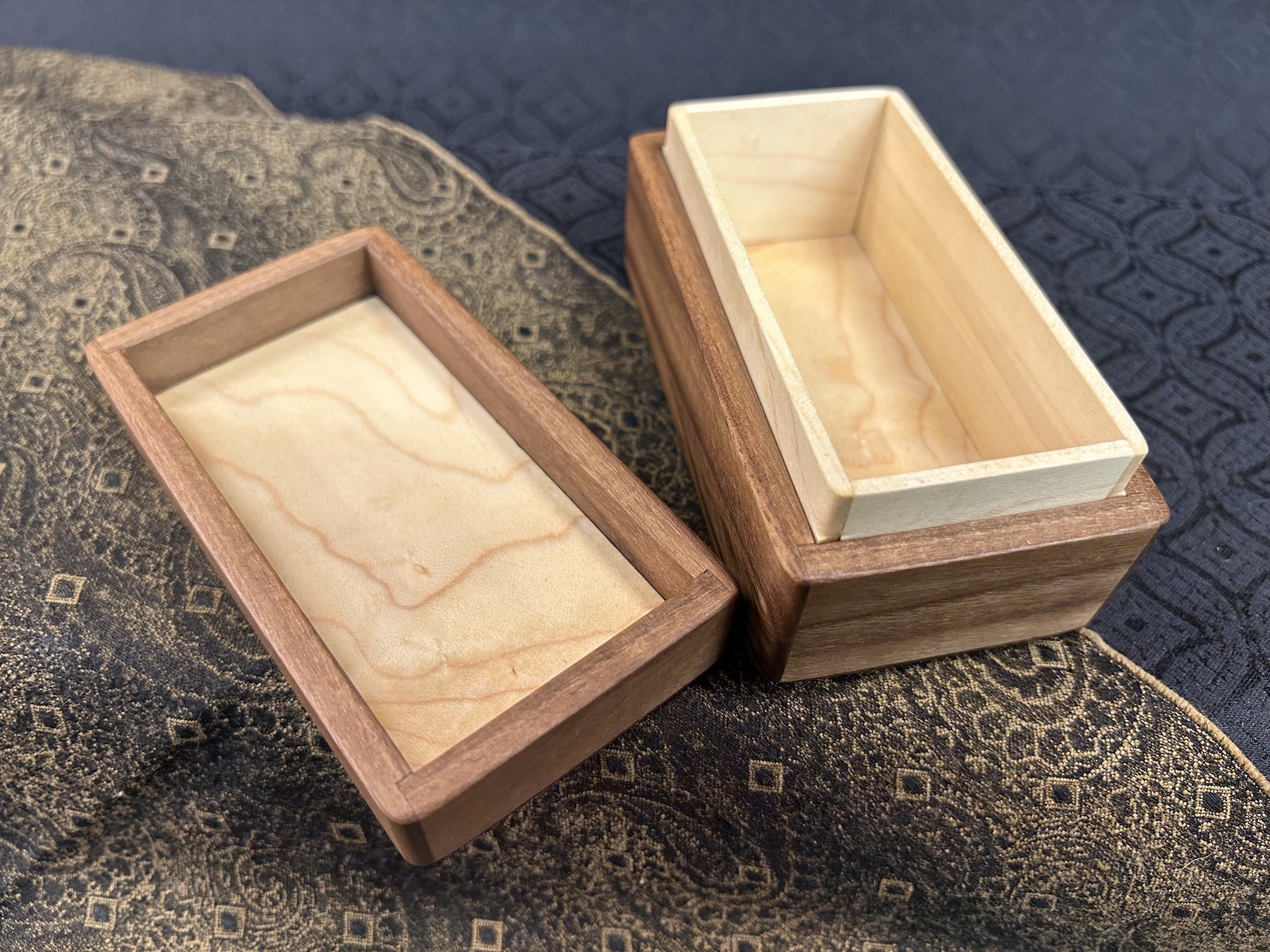 MINI box: Walnut with 216-pc in Purple Heart - Image 3