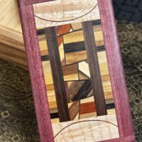 MINI box: Walnut with 82-pc in Purple Heart