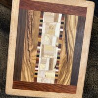 MID Size Box: Walnut w/ 152-pc top framed in Cherry